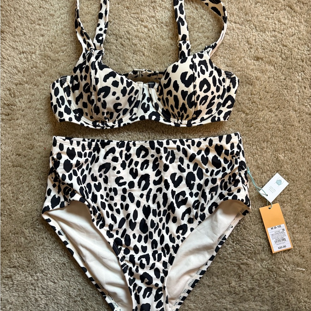 Shade & Shore Leopard Print Bikini